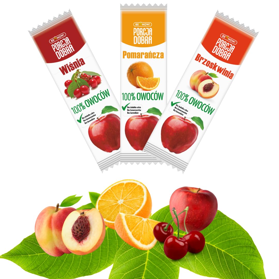 Be Now! Healthy Fruit Bars - Variety Pack (30 Pack) | 100% Natural Fruit Snacks for Kids & Adults | Sugar Free, Vegan, Non-GMO, Gluten-Free | Perfect for Lunchboxes, Hiking & On-the-Go Snacking