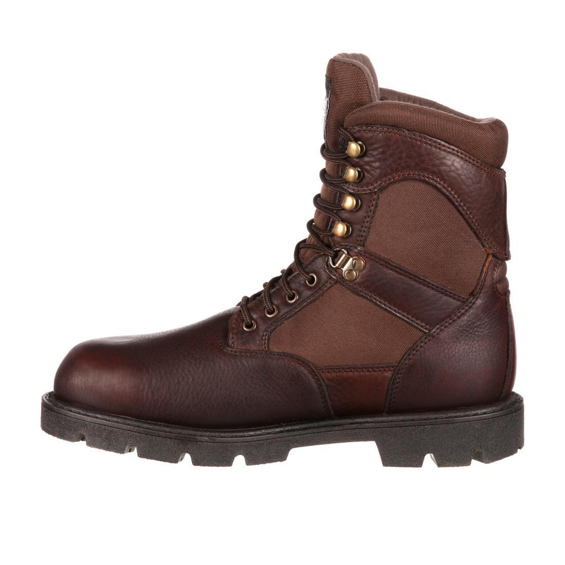 Homeland Waterproof 600G Insulated Work Boots for Men - Steel Toe Safety Shoes with Slip Resistance for Construction, Hiking & Outdoor Work