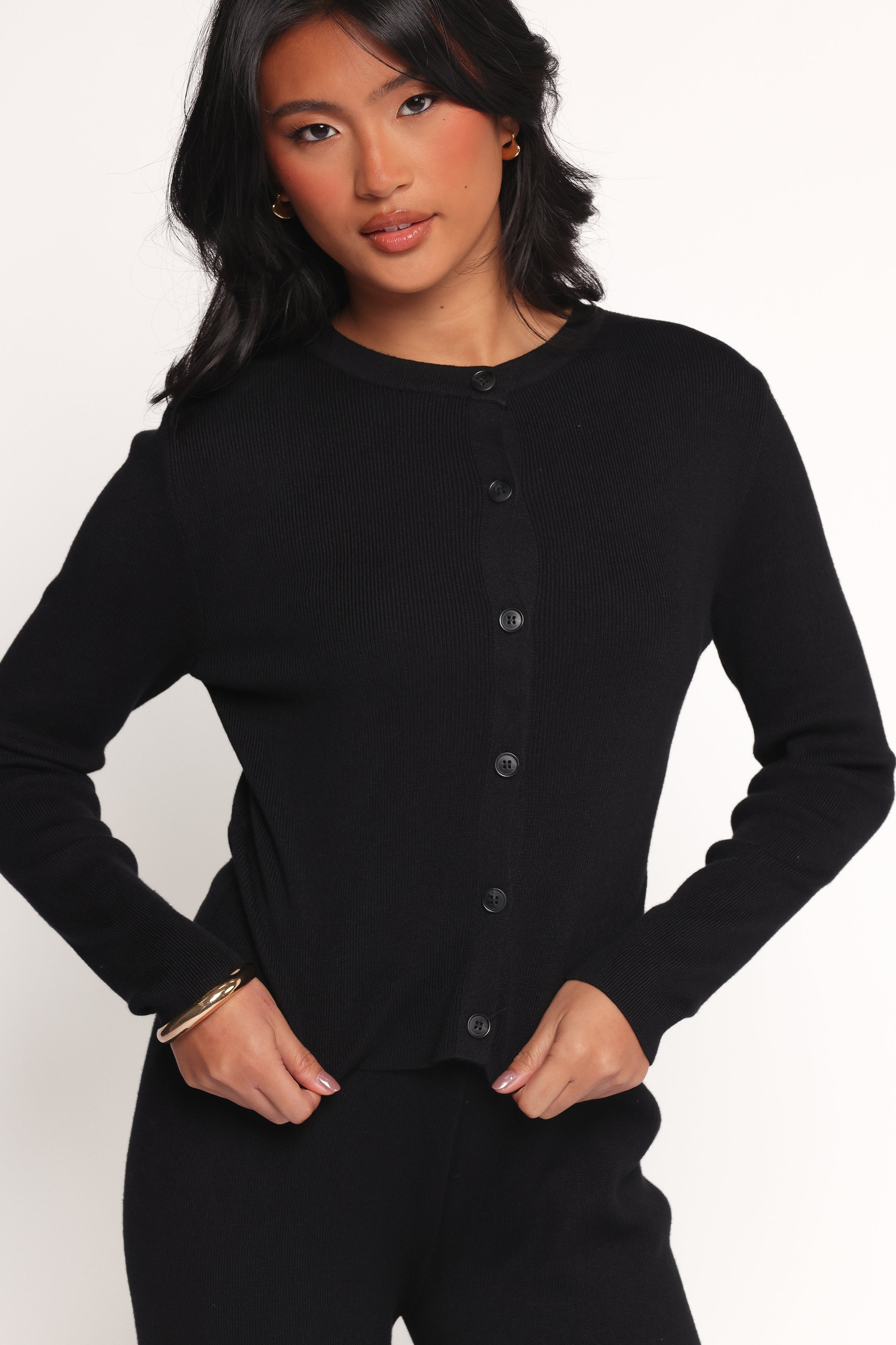 Elliot Knitted Pant Set for Women - Soft Stretchy Joggers & Top Outfit in Black | Lounge Wear, Casual Comfort, Home & Travel Outfits