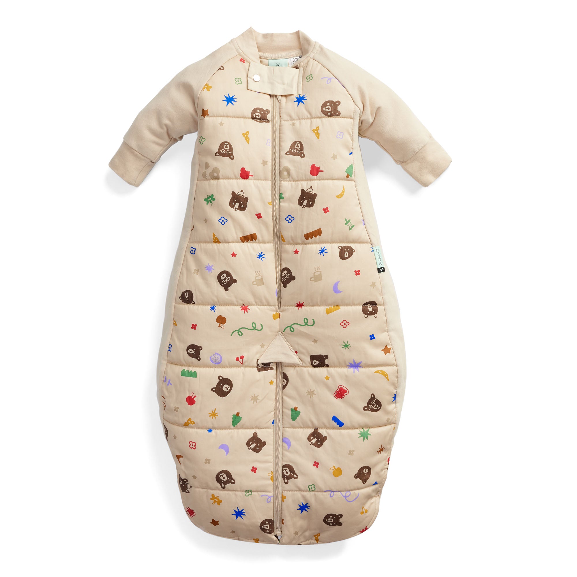 ErgoPouch TOG 2.5 Baby Sleep Suit Bag - Warm Winter Wear for Newborns & Infants - Teddy Bear Party Design - Perfect for Nursery, Bedtime & Outdoor Stroller Use