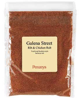 Penzeys Spices Galena Street Rib and Chicken Rub - 4.8 oz (3/4 Cup) Seasoning Blend - Perfect for BBQ, Grilling, Roasting & Smoking Meats