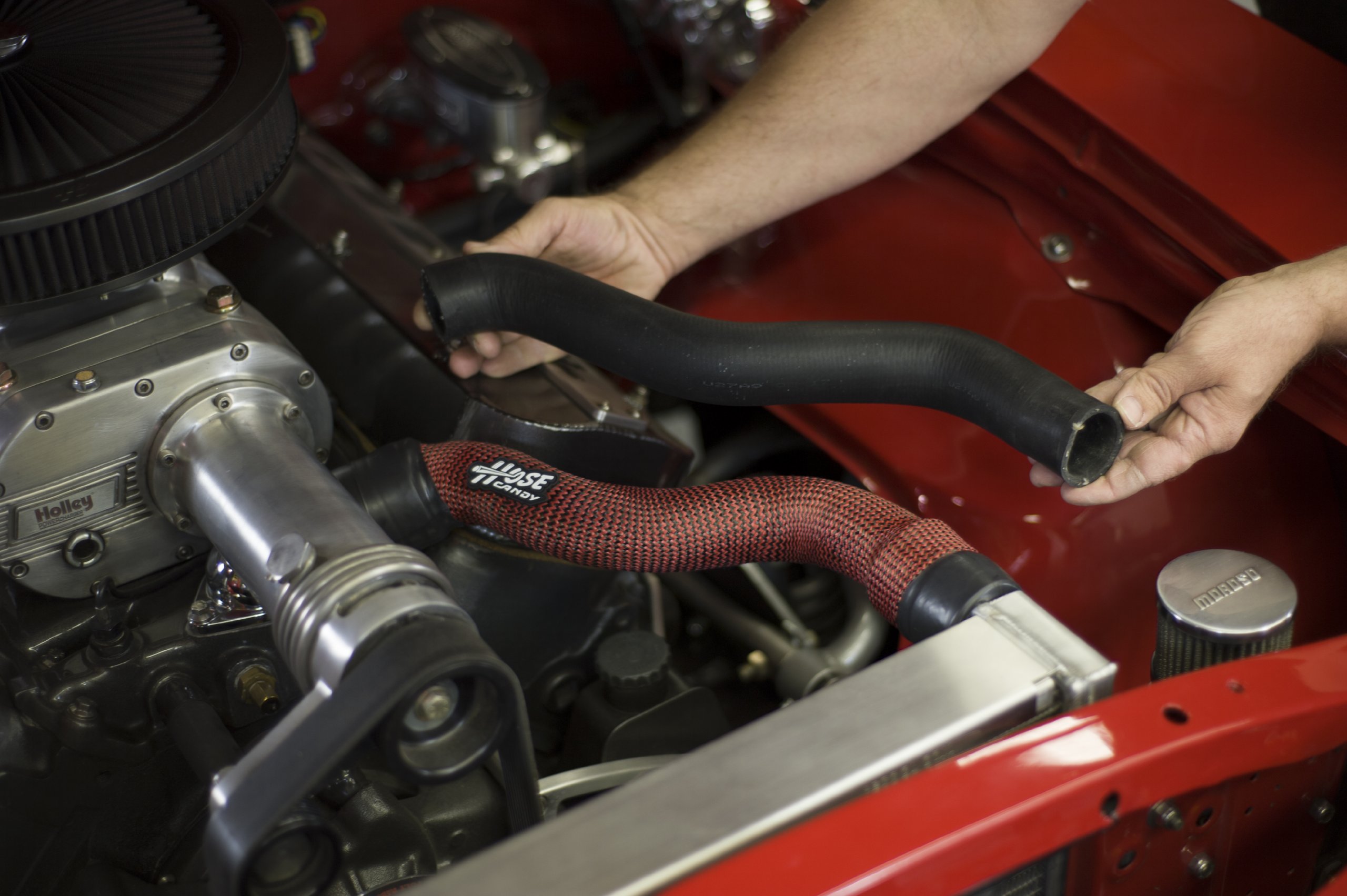 Carbon Fiber Small Block Radiator Hose - 18