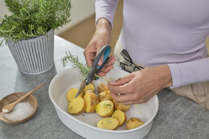 Gardena Herbcut - Premium Stainless Steel Herb Scissors for Kitchen, Cooking & Gardening - Perfect for Chopping Fresh Herbs, Vegetables & Flowers - Ideal for Home Chefs & Gardeners