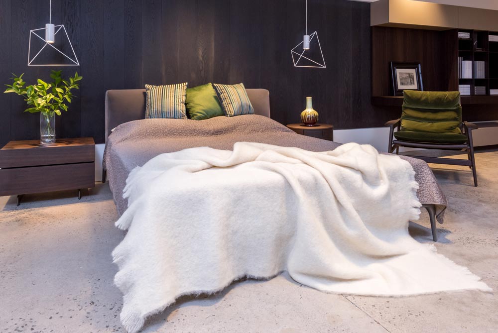 Soft Cream Brushed Alpaca Throw Blanket - Luxurious Warm Winter Blanket for Bed, Couch & Travel - Cozy Home Decor Gift for Women & Men