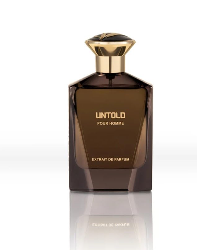 Untold Pour Homme Extrait De Parfum 3.4 Oz Cologne For Men | Long Lasting Eau de Parfum (10-12 Hours) | Made in USA | Perfect for Date Night, Office & Special Occasions