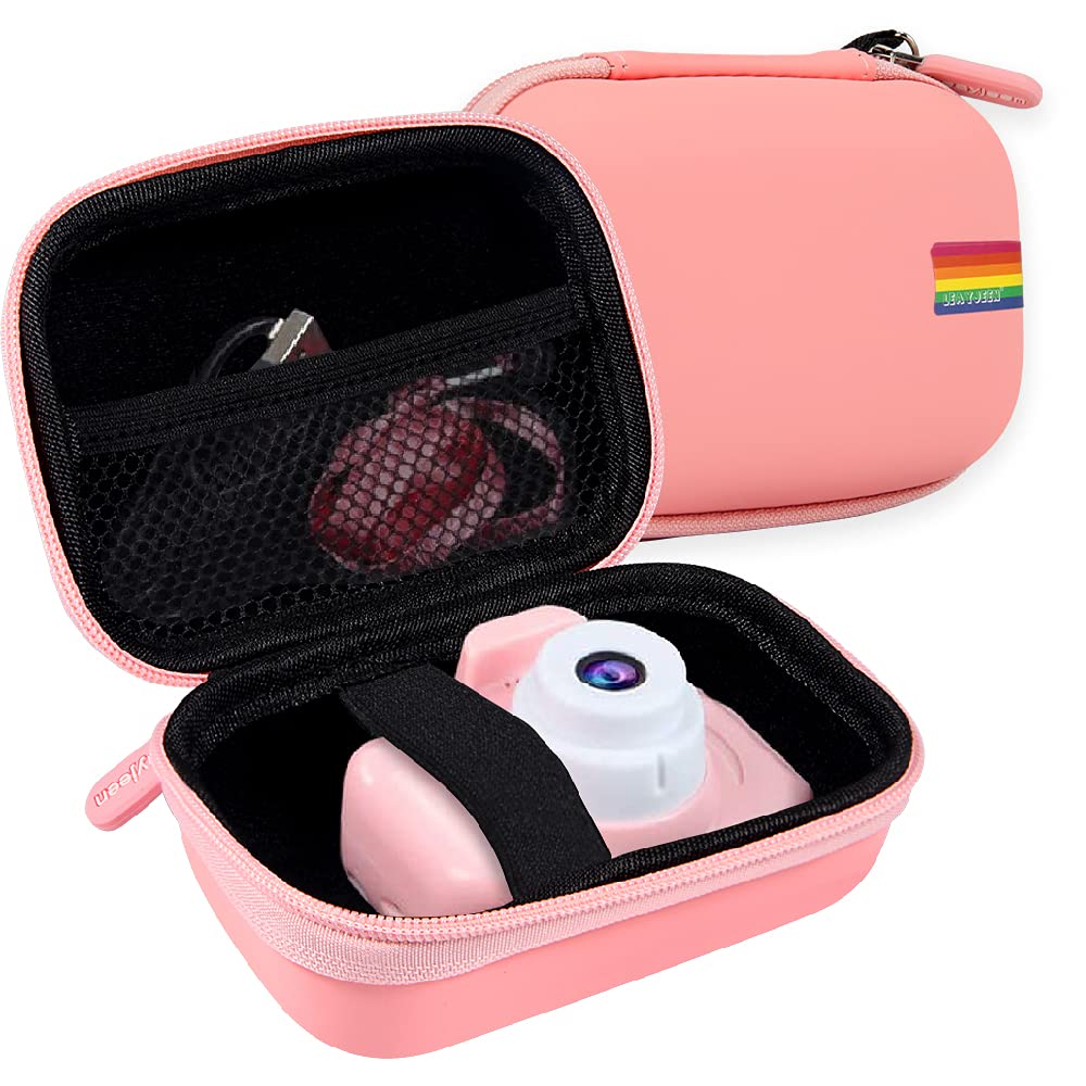 Leayjeen Kids Camera Case Compatible with Goopow, CIMELR, GKTZ, Xinbeiya, ArtCWK, Gofunly & More Digital Toy Cameras - Durable Protective Cover for Travel, Birthday Gifts & Outdoor Adventures (Case Only)