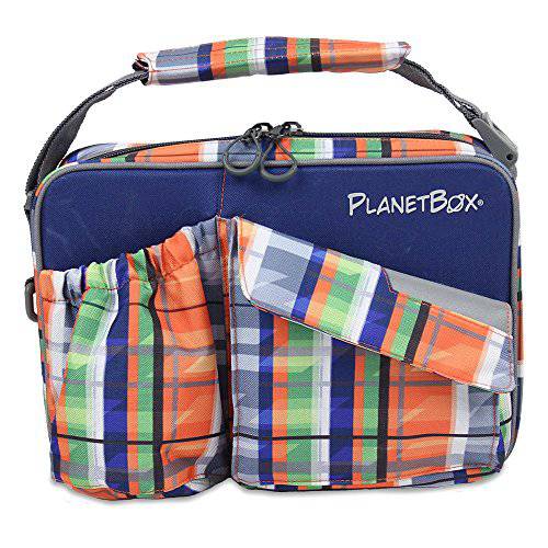 PlanetBox Insulated Lunch Bag for Kids & Adults - Reusable & Eco-Friendly Food Carrier for School, Work, Picnics & Outdoor Activities | Rover/Launch Collection