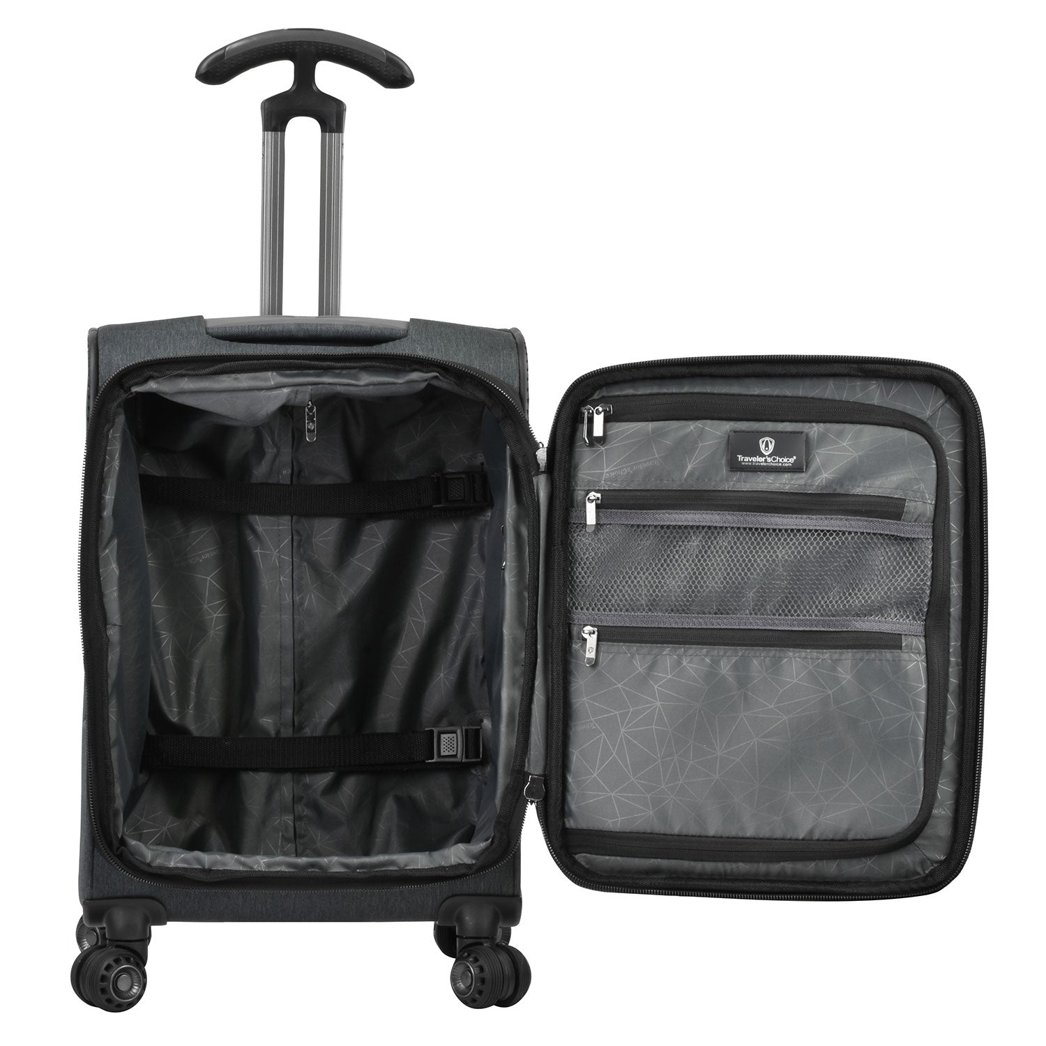 Silverwood Softside 3-Piece Expandable Luggage Set with Spinner Wheels - Lightweight Suitcase for Travel, Business Trips & Family Vacations