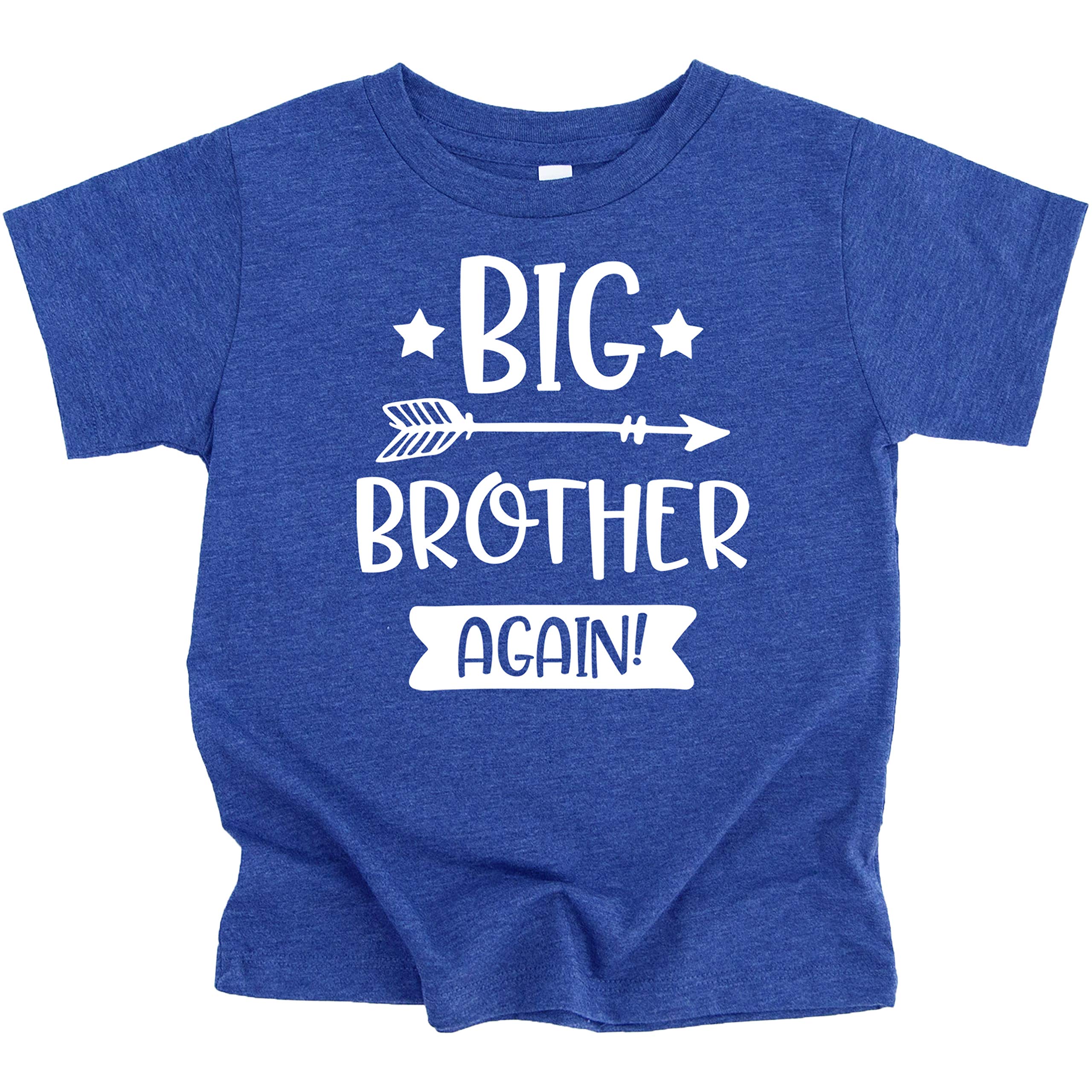 Arrow Big Brother Again Sibling Reveal Announcement T-Shirt for Boys - Cute Big Brother Outfit for Sibling Gender Reveal & Family Photos