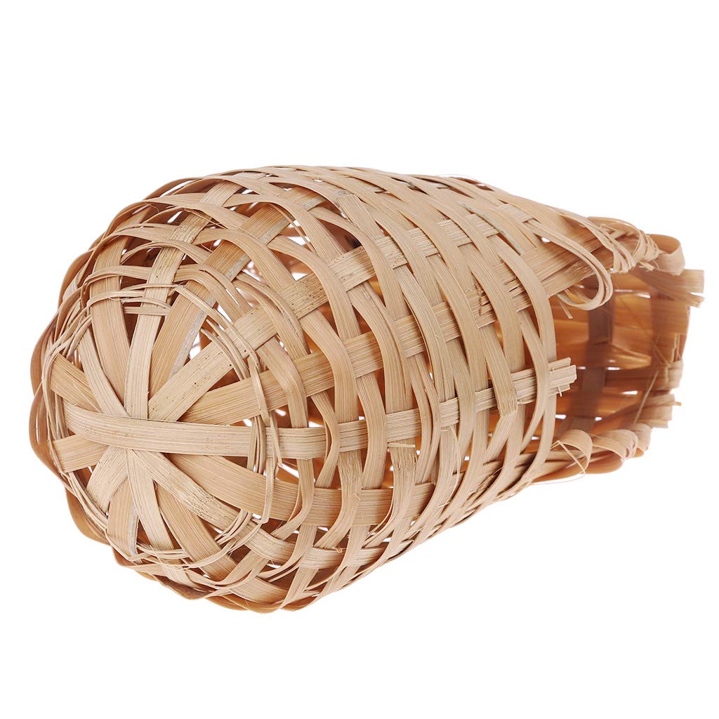 Handmade Natural Bamboo Bird House for Finches - Outdoor Bird Shelter, Cage & Hideout Toy - Perfect for Garden, Backyard & Patio Bird Watching