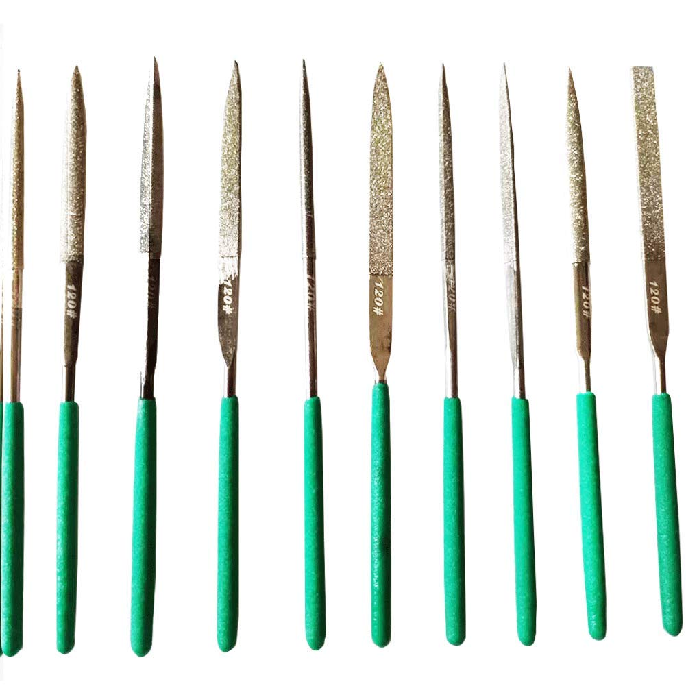 HENGYEE Diamond Needle Nut Guitar Fret File Set - Professional Guitar Repair Tool for Luthiers & Jewelers - Perfect for Fret Slot Filing, Jewelry Making & Instrument Maintenance