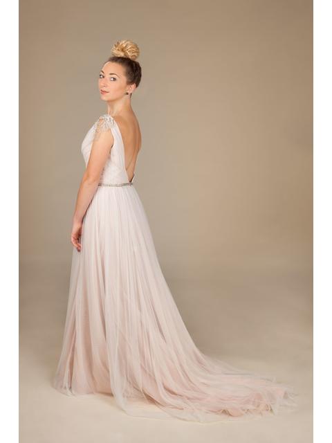 Hayley Paige BLUSH Giada 1501 Sample Wedding Gown - Elegant Bridal Dress for Prom, Formal Events & Special Occasions