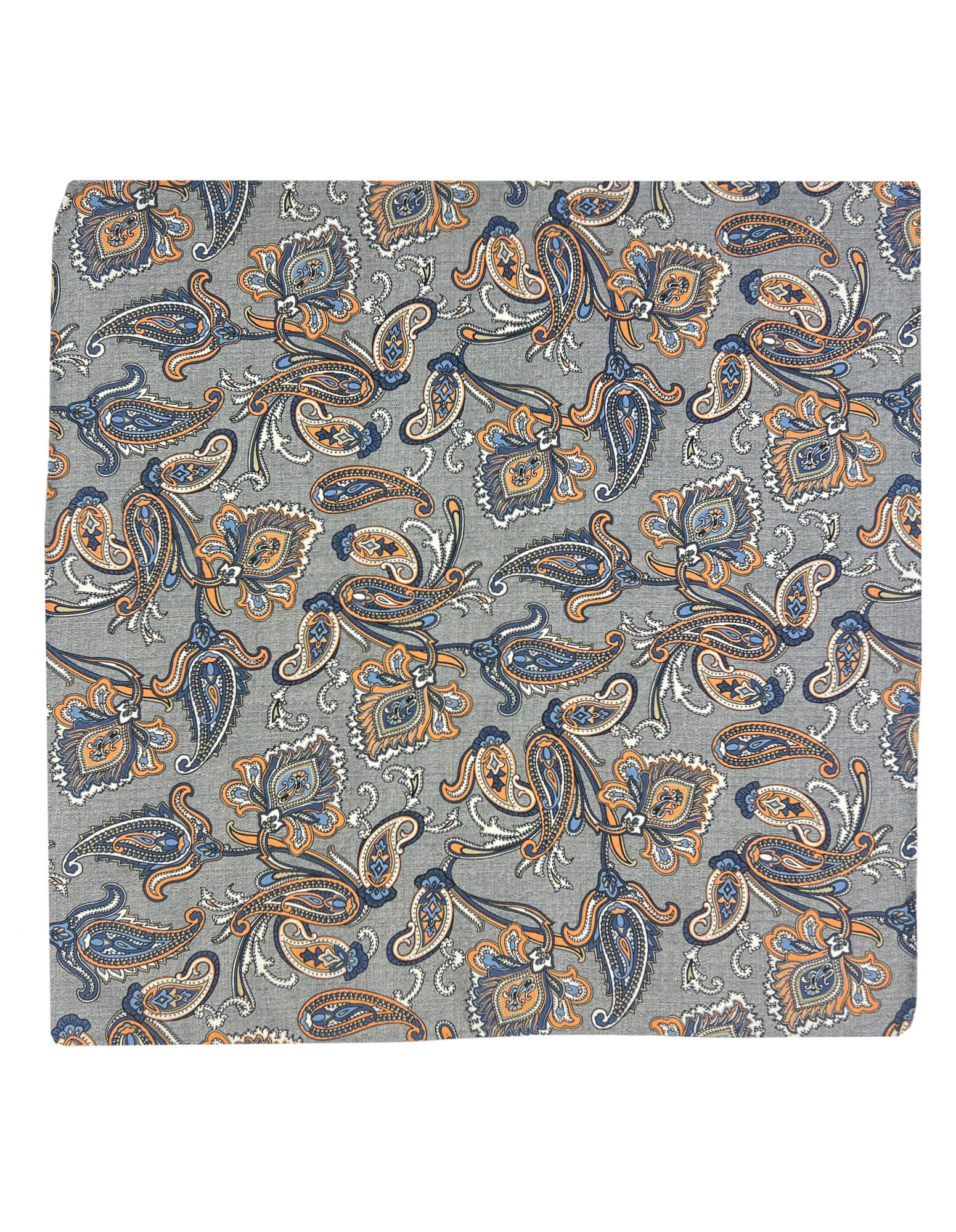 DÉCLIC Paisley Hanky Scarf - Stylish Grey Plaid Shawl for Women, Perfect for Casual Outfits, Parties, and Special Occasions