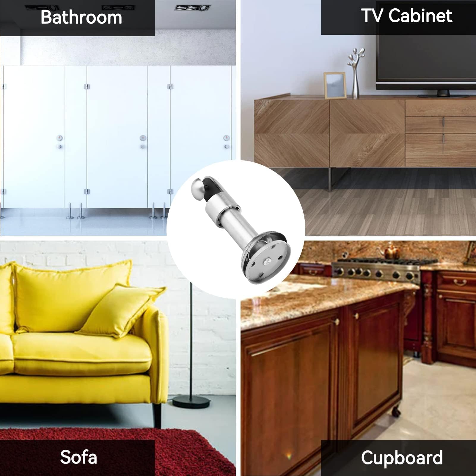 Stainless Steel Toilet Partition Feet - Restroom Hardware for Public Bathrooms