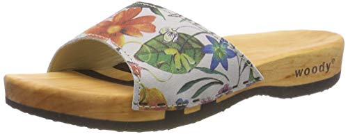 Multicoloured Flower White 063
