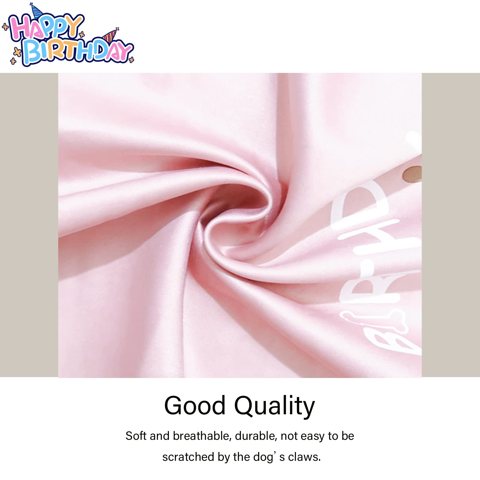 Dog Birthday Bandana for Small, Medium & Large Dogs - Cute Pet Birthday Accessories for Boys & Girls | Perfect for Birthday Parties & Photo Shoots