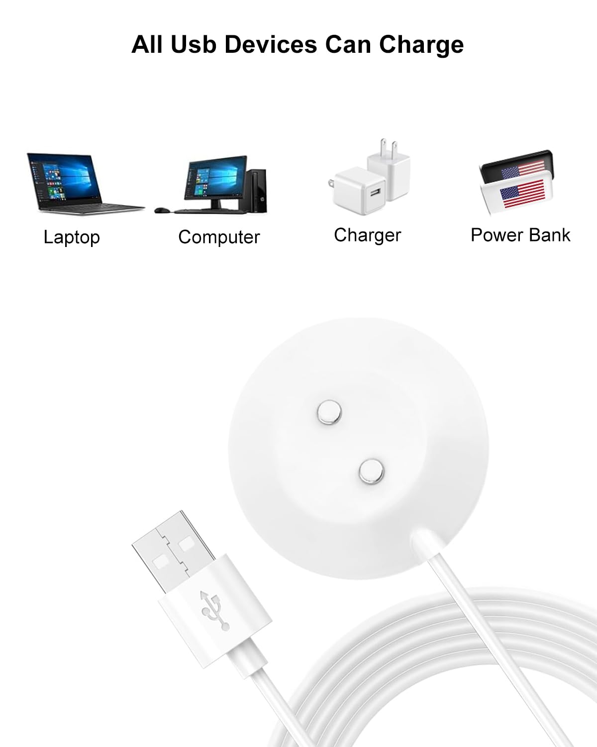 Magnetic Wireless Charger Stand for iPhone - Fast Charging Dock Station with Rose Design (White, 1 Pack) | Perfect for Bedroom, Office & Travel | Compatible with iPhone 12/13/14 Series