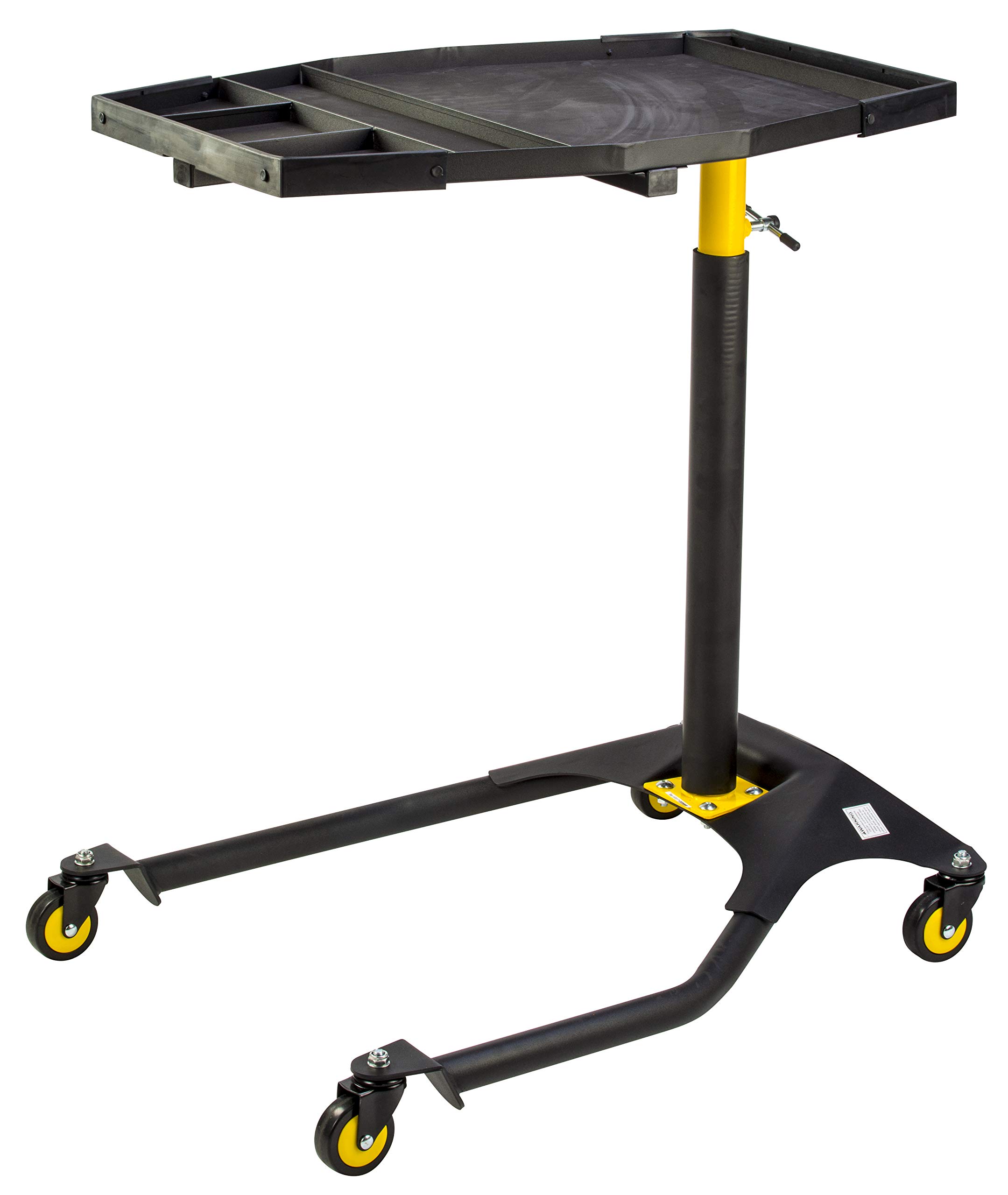 97531 Black Rolling Automotive Service Tray - 1 Pack Heavy Duty Utility Cart for Mechanics & DIY Car Repair - Perfect for Garage, Workshop & Auto Maintenance