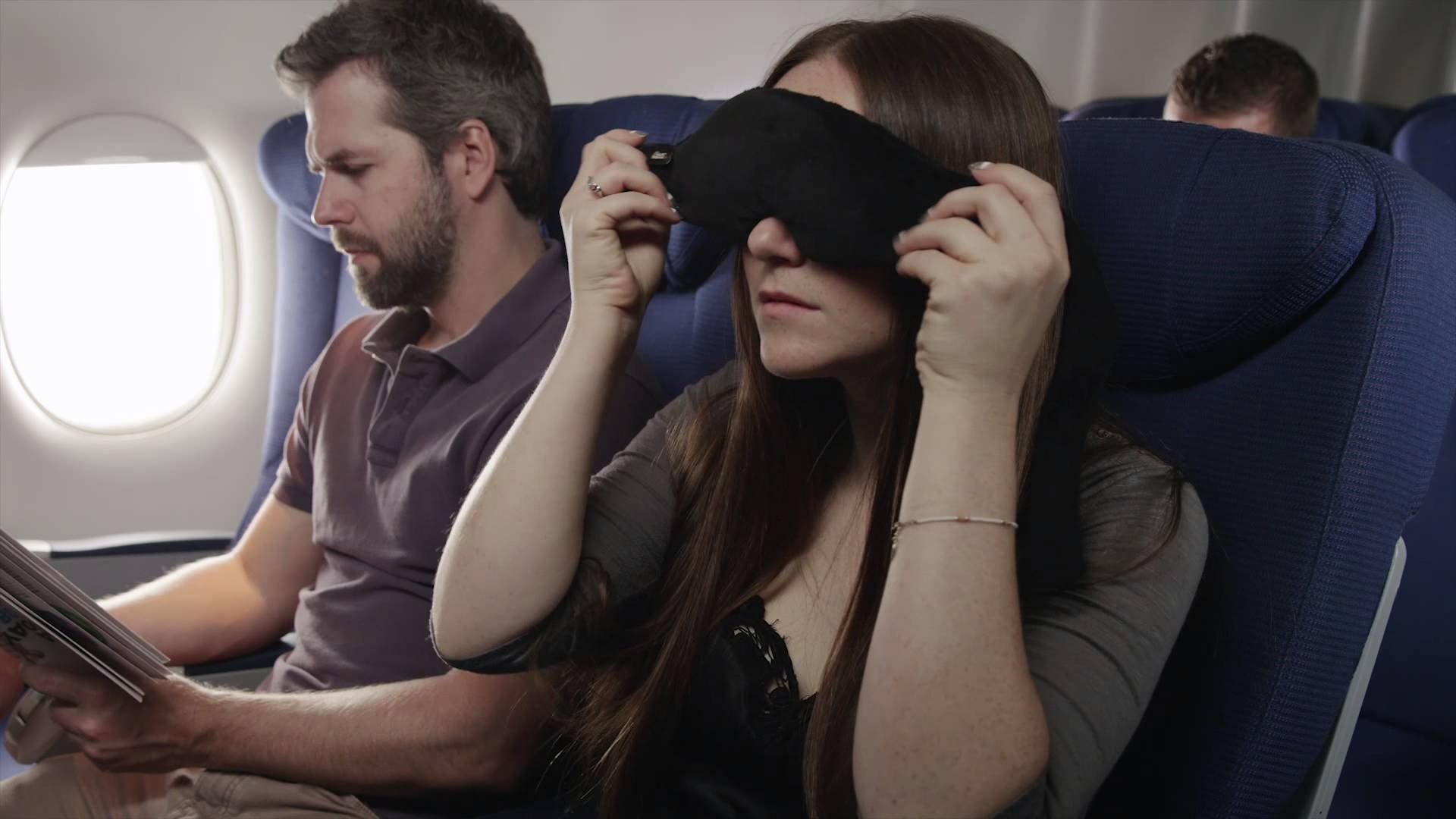 Soft Padded Sleep Eye Mask with Comfortable Ear Plugs for Travel & Relaxation - Perfect for Airplane, Nap & Meditation