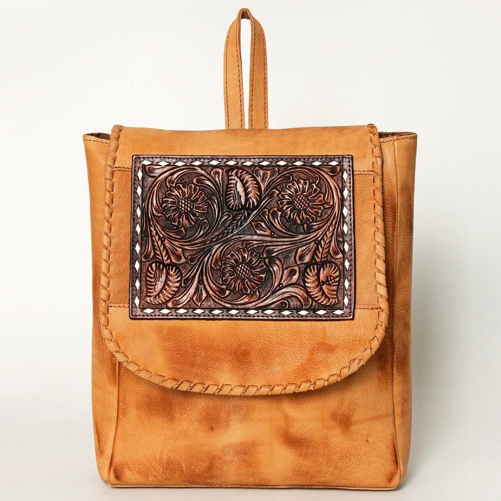 American Darling Genuine Buckskin Leather Backpack for Women & Men - Stylish & Durable Hiking, Travel & Everyday Use