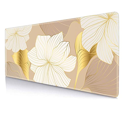 Gold Flower Line Art
