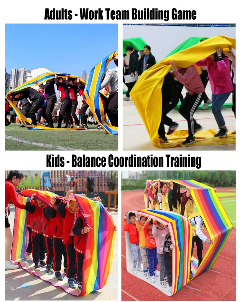 Teamwork Games Run Mat - 4PCS Indoor/Outdoor for Company & School Activities - Team Building Fun