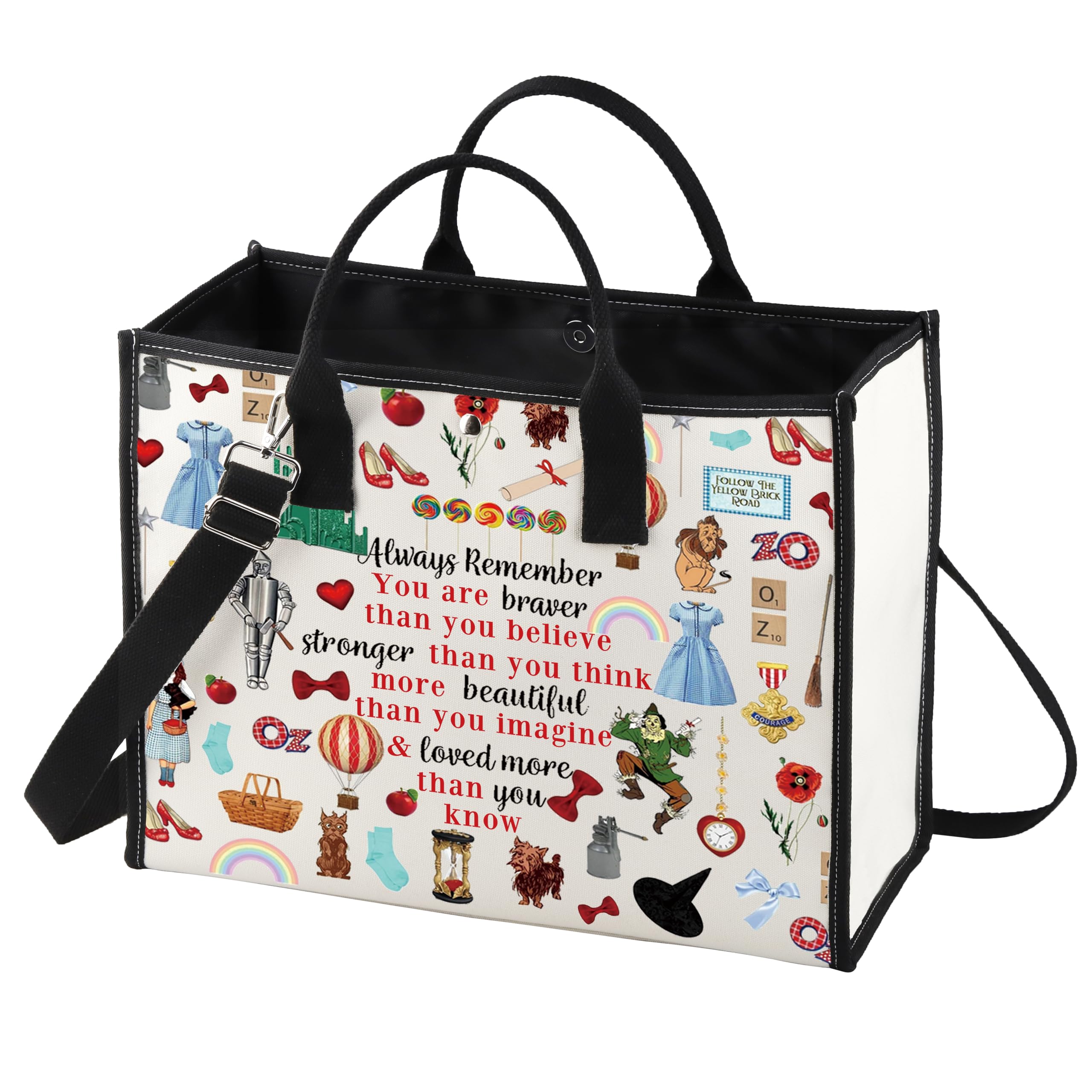 LEVLO Princess Red Slippers Cosmetic Bag - Ruby Red Slippers Makeup Pouch with Zipper - Wizard of Oz Movie Merchandise - Perfect for Travel, Cosplay & Gift Giving