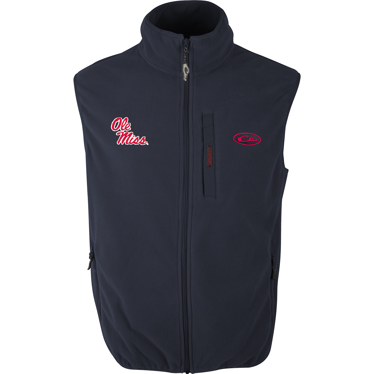Ole Miss Camp Fleece Vest for Men & Women - Lightweight Warm Pullover Vest - Perfect for Outdoor Camping, Hiking & Tailgating