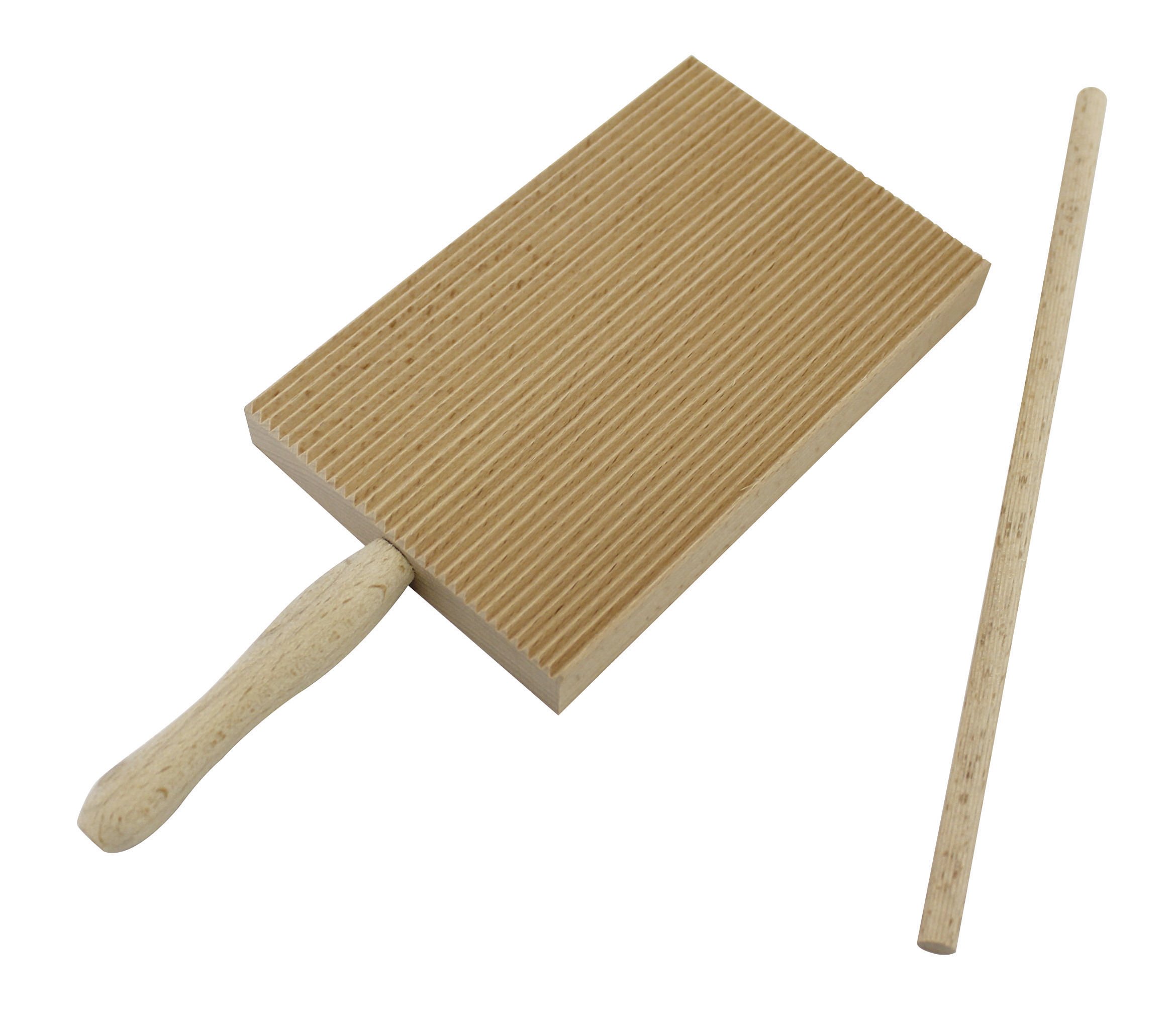 Paderno World Cuisine Beechwood Garganelli Pasta Maker - Handcrafted Wooden Pasta Tool for Authentic Italian Cuisine | Perfect for Home Chefs & Pasta Lovers | Ideal for Making Garganelli, Penne & Tube-Shaped Pasta