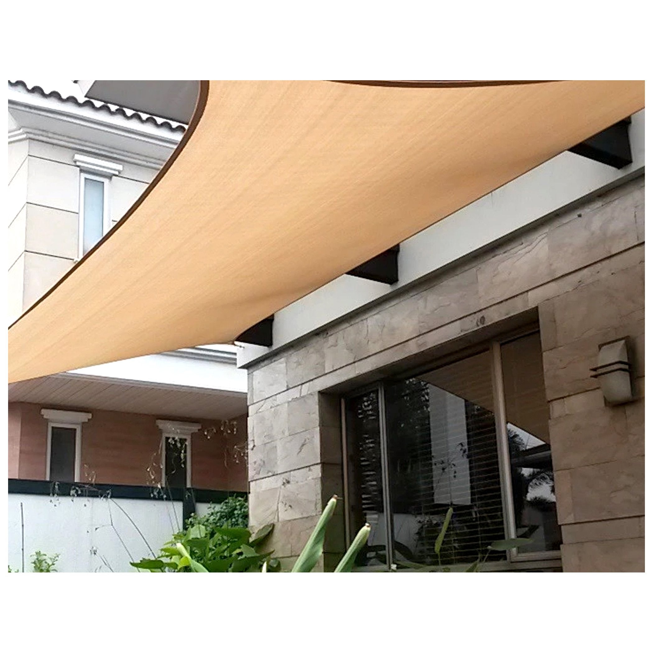 Al Fresco Sail Shade Rectangle 3.0 x 5.0 m - UV Protection Outdoor Canopy for Patio, Garden, and Poolside - Perfect for Sun Shade and Relaxation