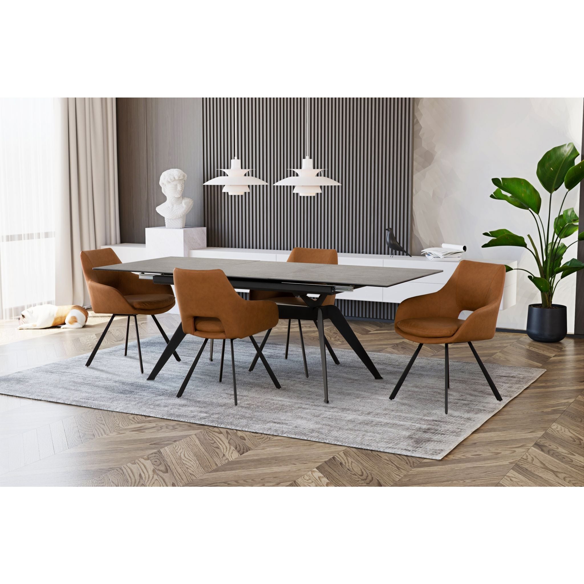 Premium 5-Piece Amaze Dining Set - Modern Kitchen & Dining Room Tableware for Family Meals, Dinner Parties & Entertaining Guests