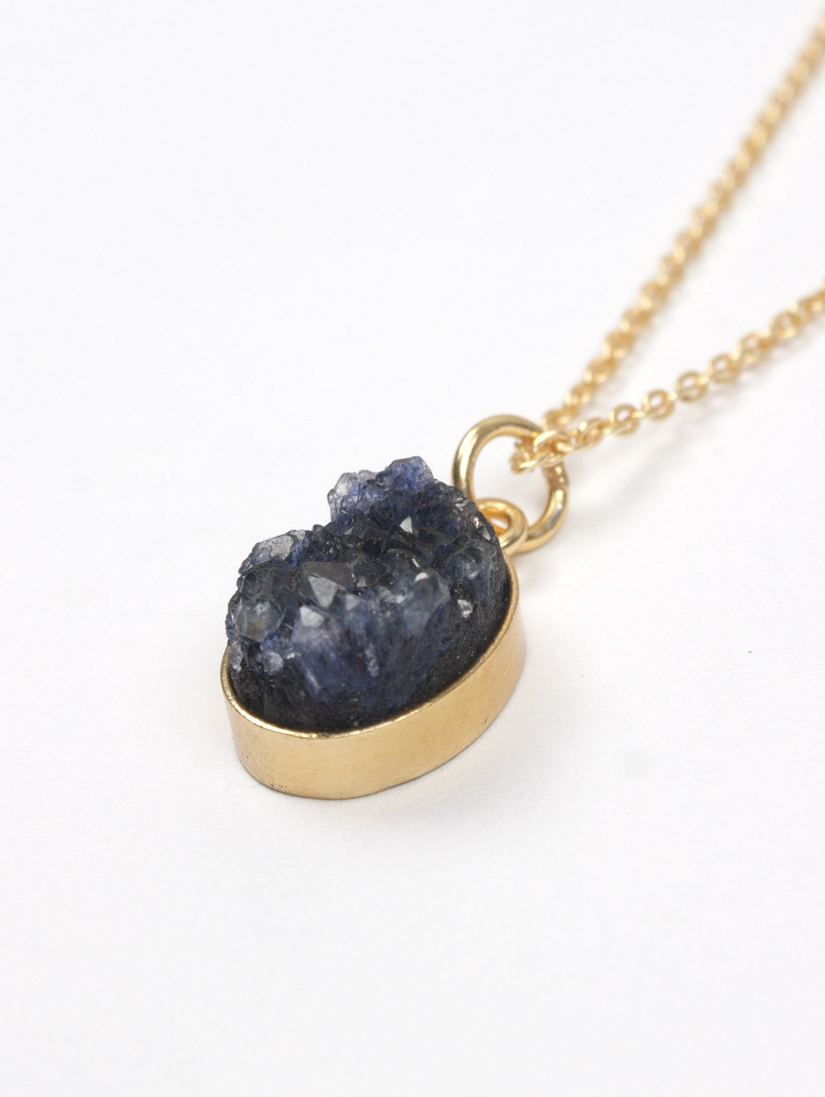 Oval Druzy Necklace - Elegant Natural Stone Jewelry for Women | Perfect for Everyday Wear, Parties & Special Occasions