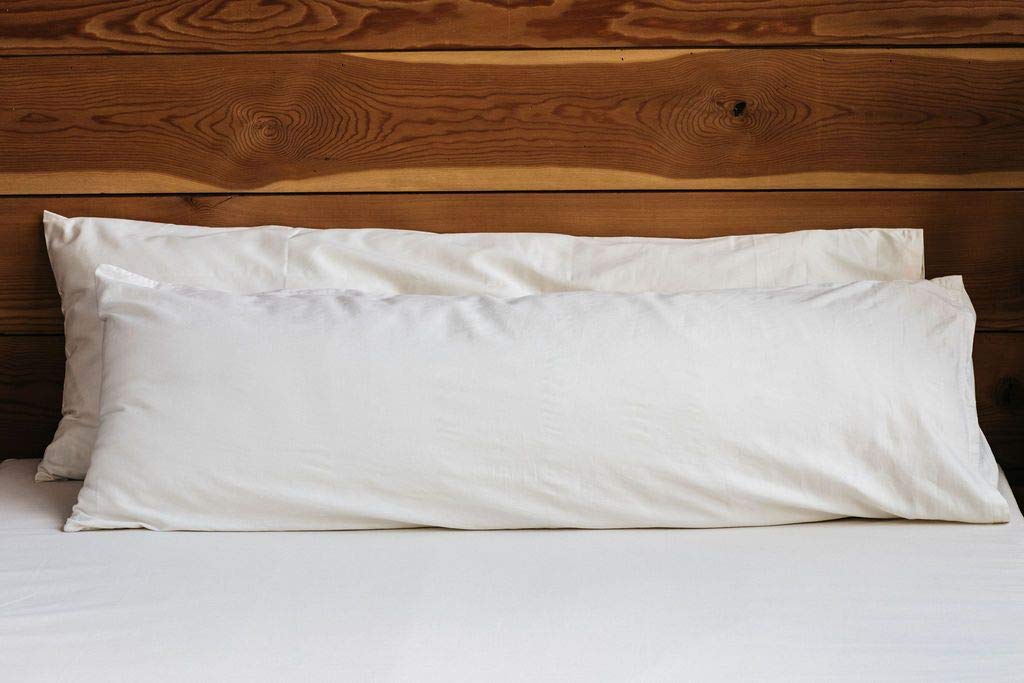 Holy Lamb Organics Body Pillow with Removable Cover - Ultra Soft Support for Side Sleepers, Pregnancy & Neck Pain Relief - Perfect for Bed, Couch & Travel Use