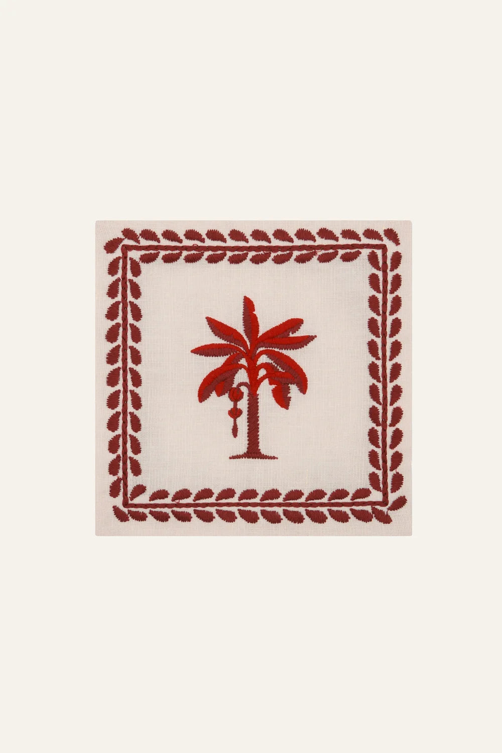 Premium Cocktail Napkins Set of 4 - Elegant Banana Leaf Design for Parties, Weddings & Tropical Themed Events - Perfect for Drinks, Appetizers & Home Decor