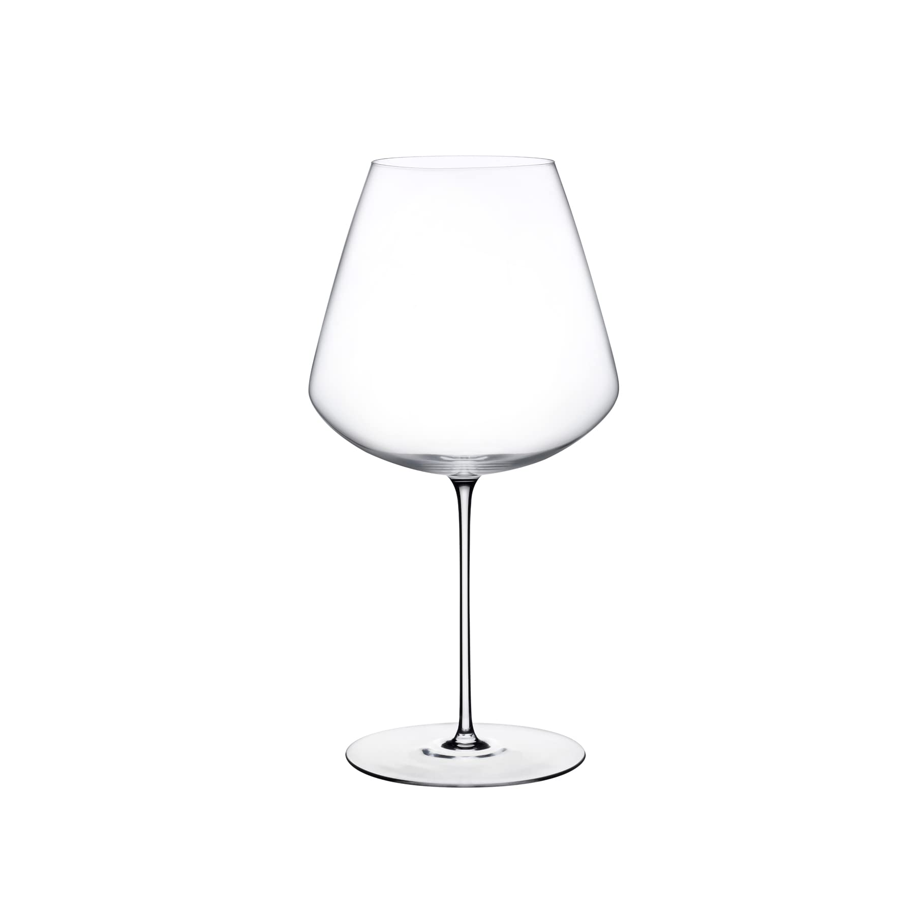 Elegant Burgundy Wine Glasses 32.25 oz - Crystal Clear Lead-Free Stemware for Cocktails & Red Wine | Modern Unique Design | Perfect for Dinner Parties, Romantic Dates & Home Bar Decor