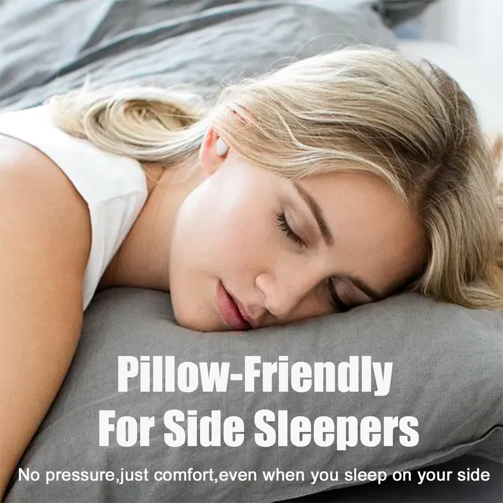 Wireless Bluetooth 5.3 Sleep Earbuds for Side Sleepers - Noise Cancelling Sleeping Headphones with 6H Playtime, Comfortable Fit Earplugs for Night Use | Perfect for Travel, Meditation & Insomnia Relief