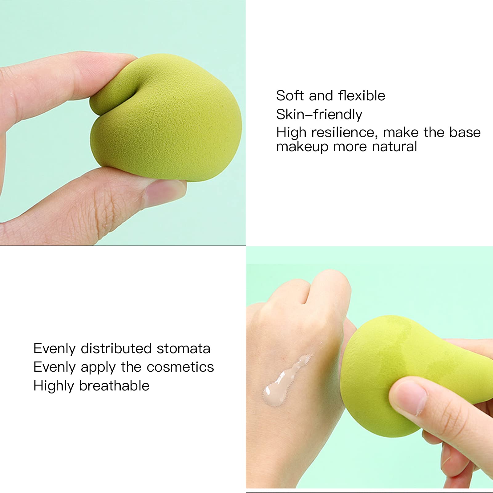 **Latex-Free Makeup Sponge Blender - Foundation & Beauty Sponge for Flawless Application**