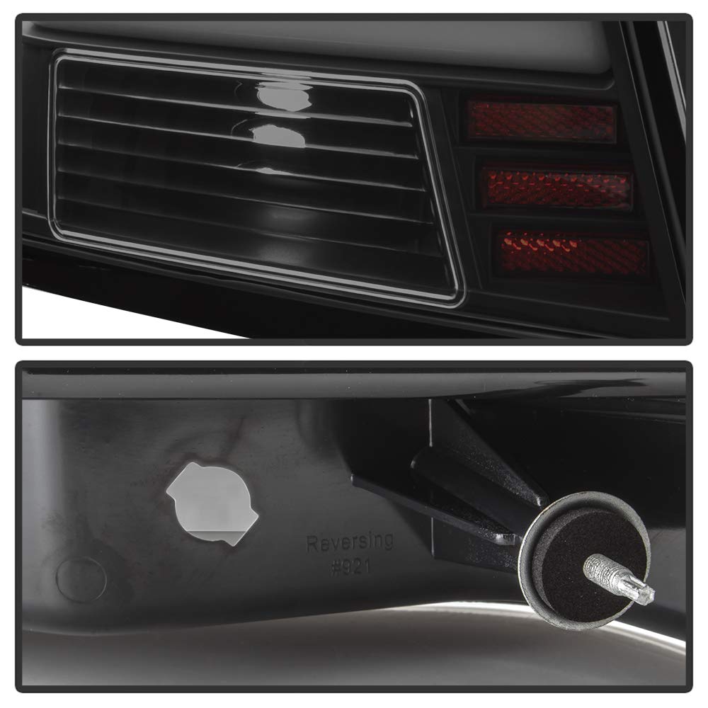 ACANII Smoked LED Tail Lights for 2006-2013 Chevy Impala - Black Brake Lamp Replacement Pair (Driver & Passenger Side) - Enhanced Visibility & Style for Night Driving