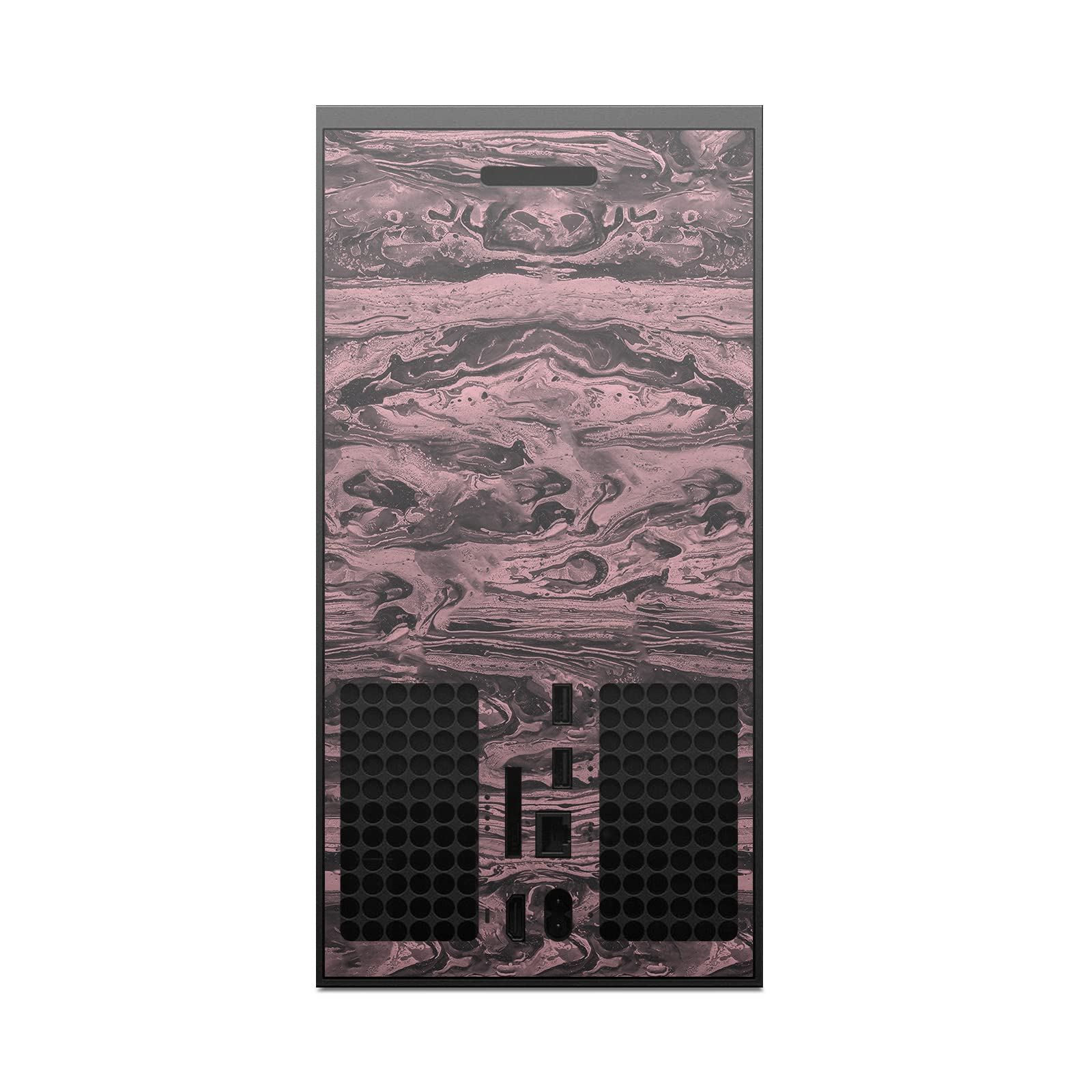 Officially Licensed Juventus FC Black & Pink Marble Vinyl Skin Decal for Xbox Series X Console & Controller - Gaming Accessories | Perfect for Gamers & Soccer Fans