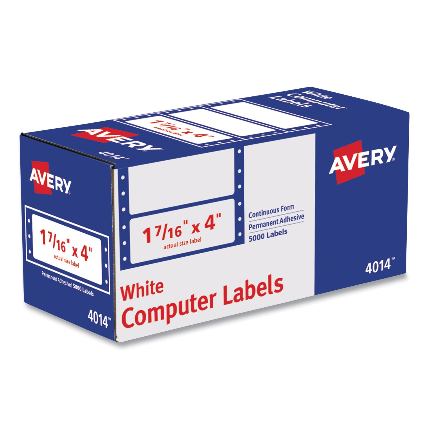 Avery® Dot Matrix Printer Mailing Labels - 1.44
