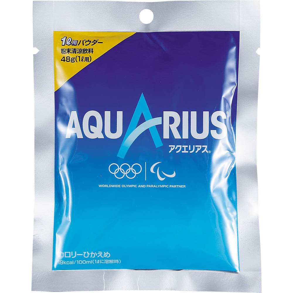 Aquarius Sports Drink Powder - 48g x 5 Bags - Electrolyte Replenishment for Athletes | Ideal for Running, Gym Workouts & Outdoor Activities