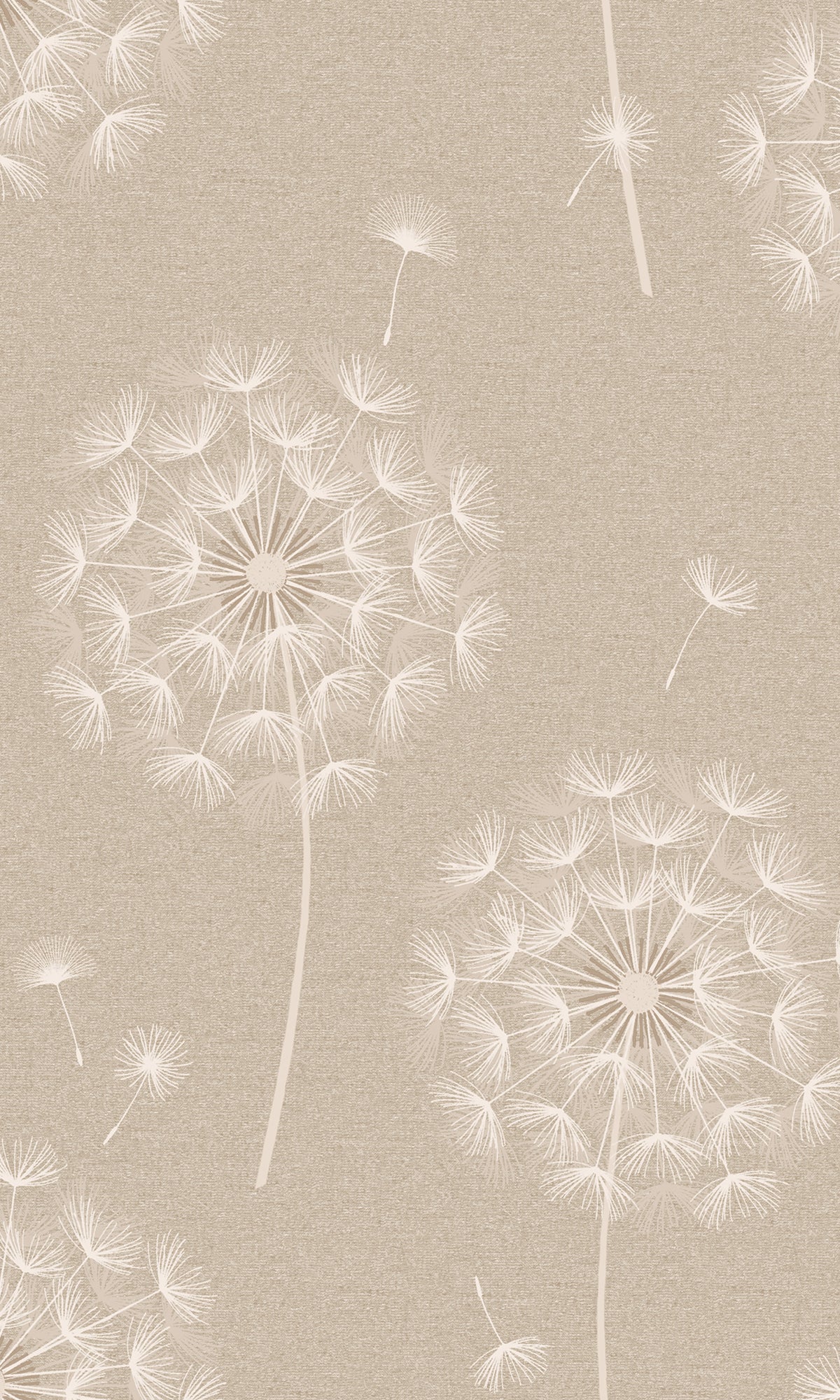 Whimsical Dandelion Head Printed Wallpaper - Cream Floral Peel and Stick Wall Decor R9509 | Perfect for Nursery, Bedroom & Living Room Accent Walls