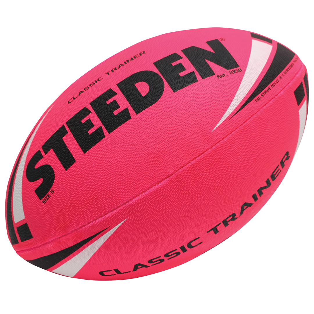 Steeden Classic Trainer League Ball - Premium Rugby Training Ball for Practice & Matches - Perfect for Rugby Training, Games, and Fitness Workouts