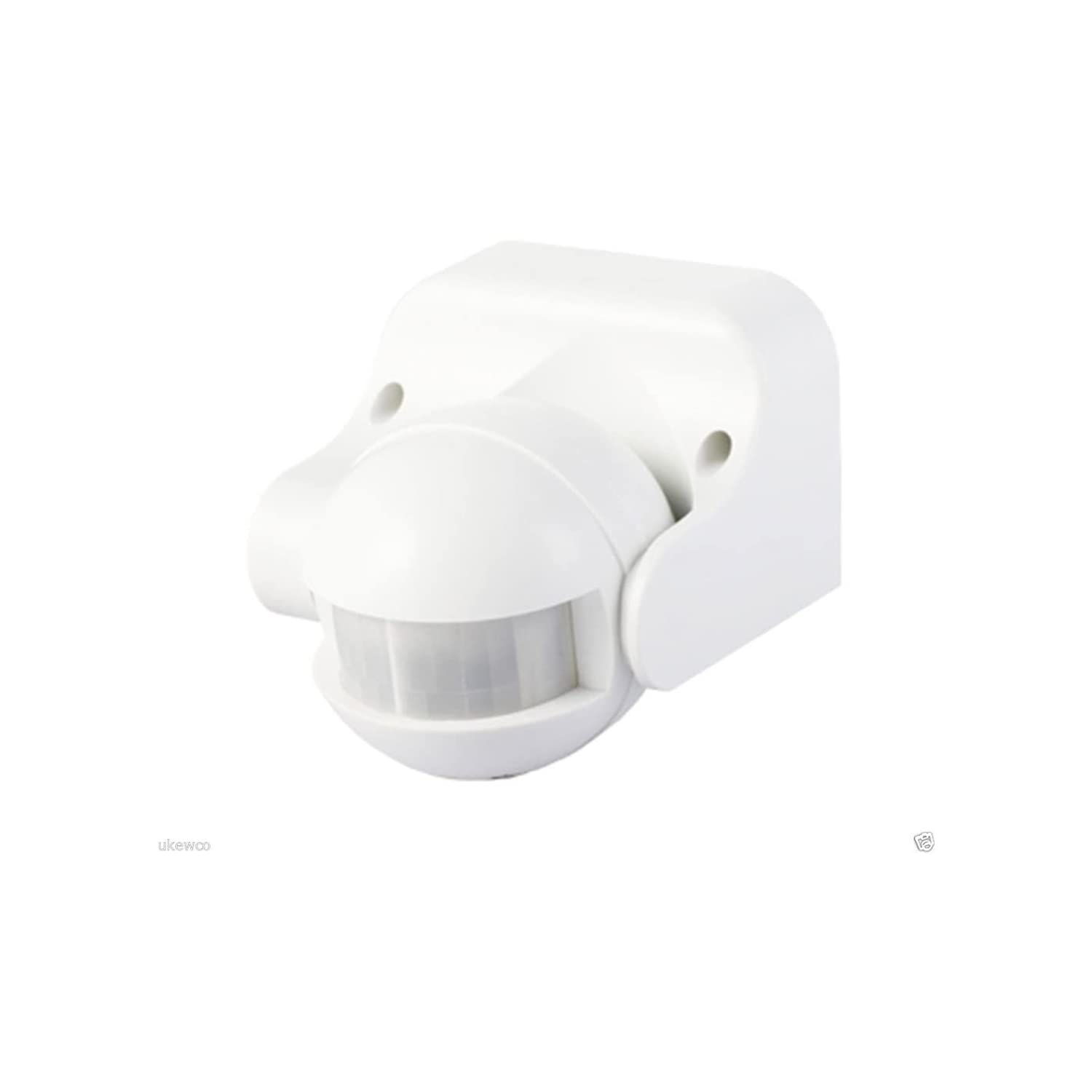 Electraline 58412 Motion Sensor Light Switch with Twilight Sensor & Timer, IP44 Weatherproof, White - Perfect for Outdoor Security, Garden Lighting & Energy-Saving Home Automation