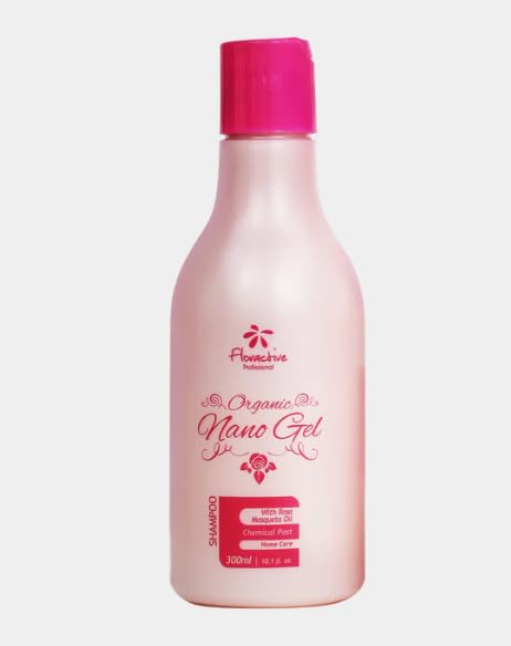 Organic Nano Gel Shampoo 10.1 Fl Oz (300ml) - Natural Hair Care for All Hair Types - Perfect for Daily Use, Travel & Salon Styling
