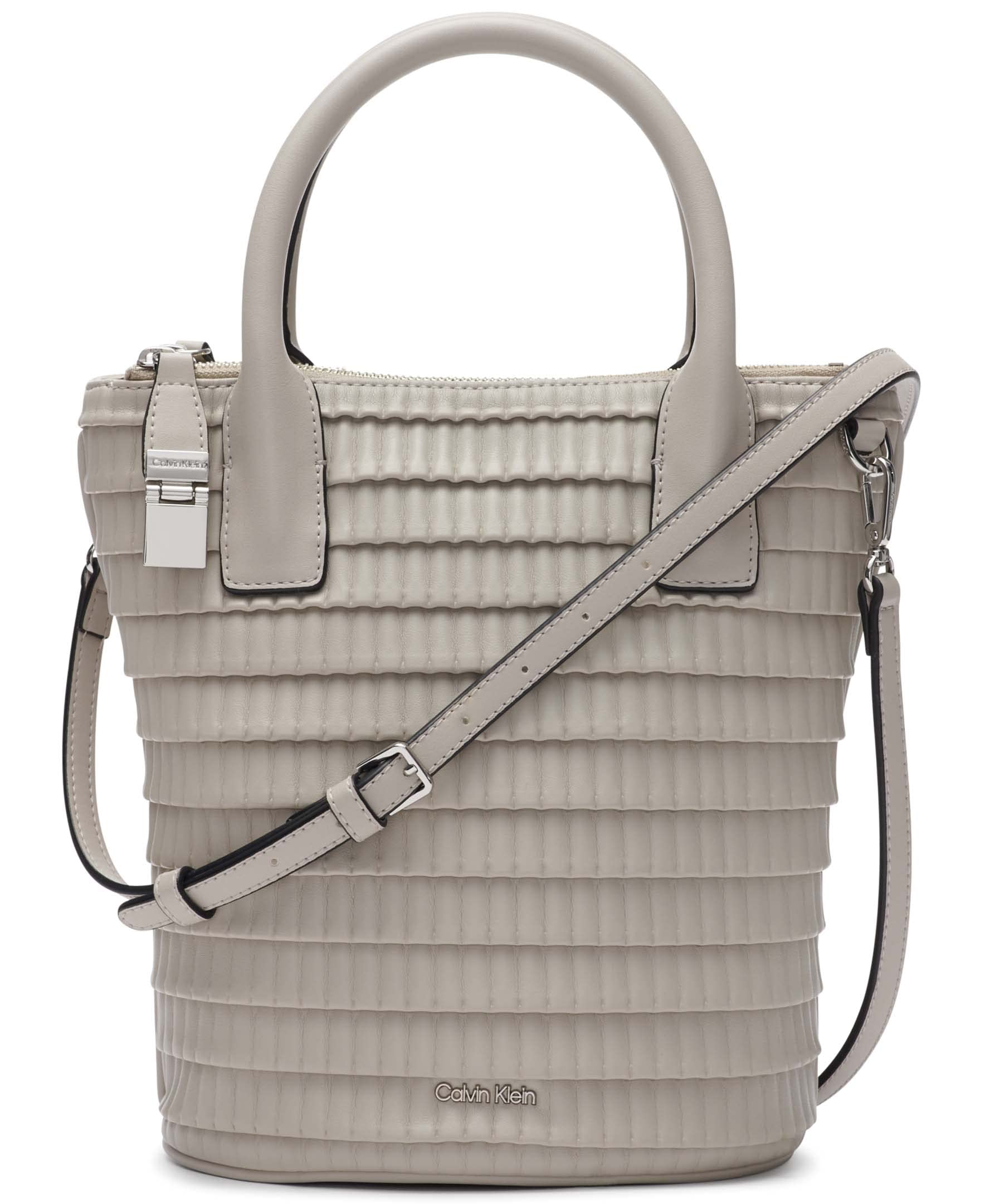 Calvin Klein Modern Essentials Organizational Bucket Bag - Stylish & Functional Storage for Home, Office, or Travel Accessories | Perfect for Makeup, Toiletries, and Small Items