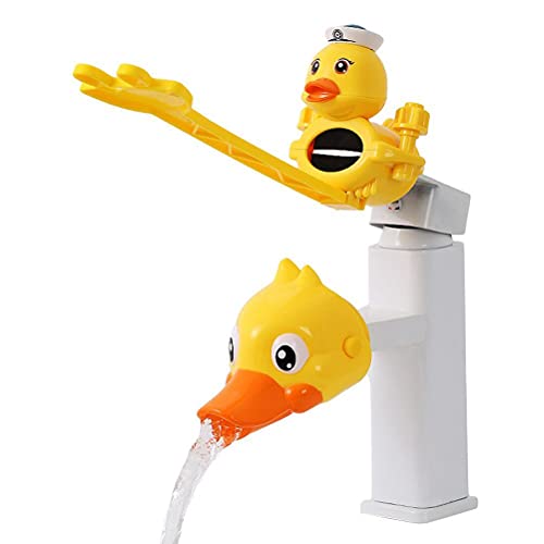 Kids Faucet Handle Extender - Cartoon Silicone Sink Helper for Toddlers | Bathroom Hand-Washing Aid