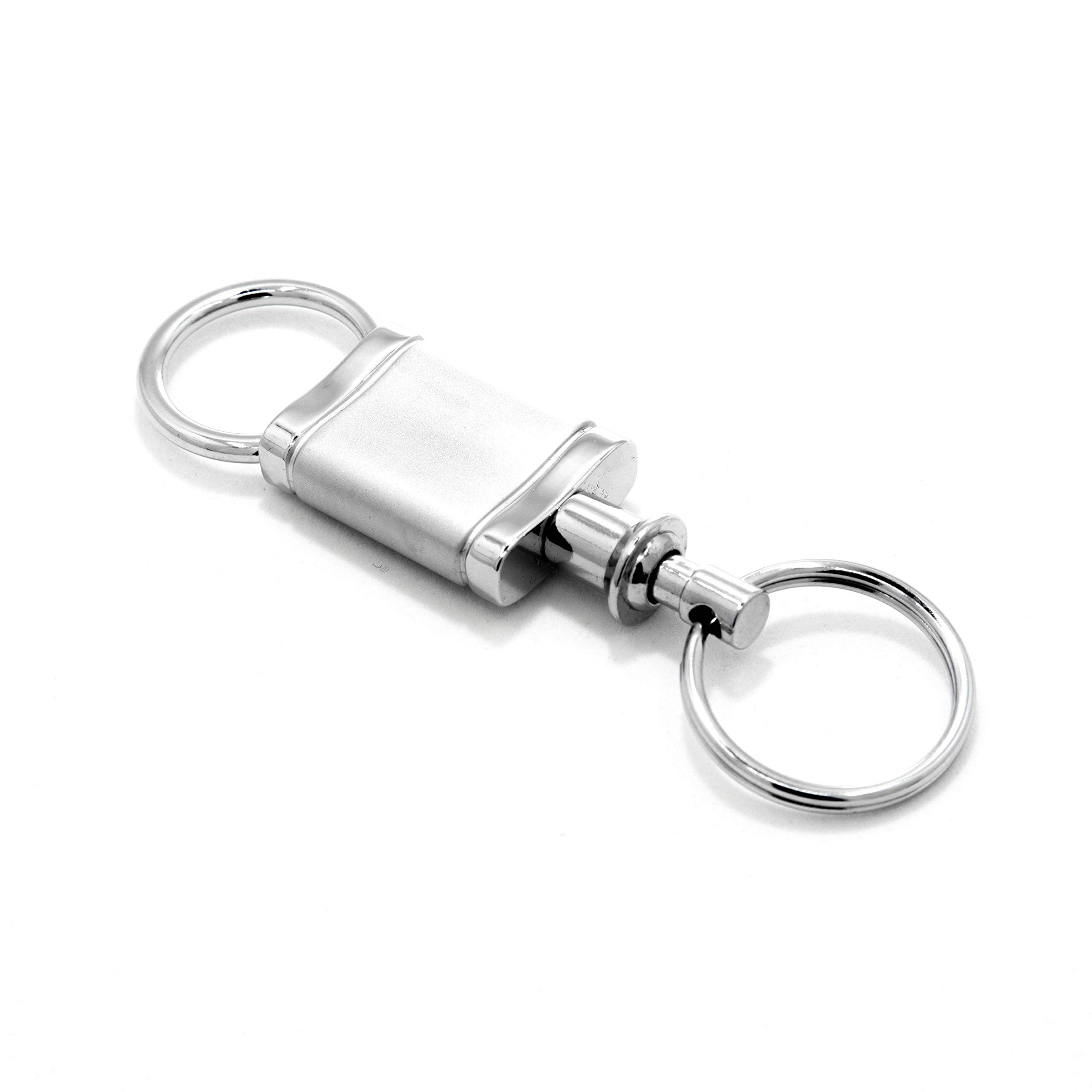 Nissan Maxima Satin Chrome Valet Keychain - Premium Car Key Holder for Nissan Vehicles - Perfect for Valet Parking, Gifts & Everyday Use