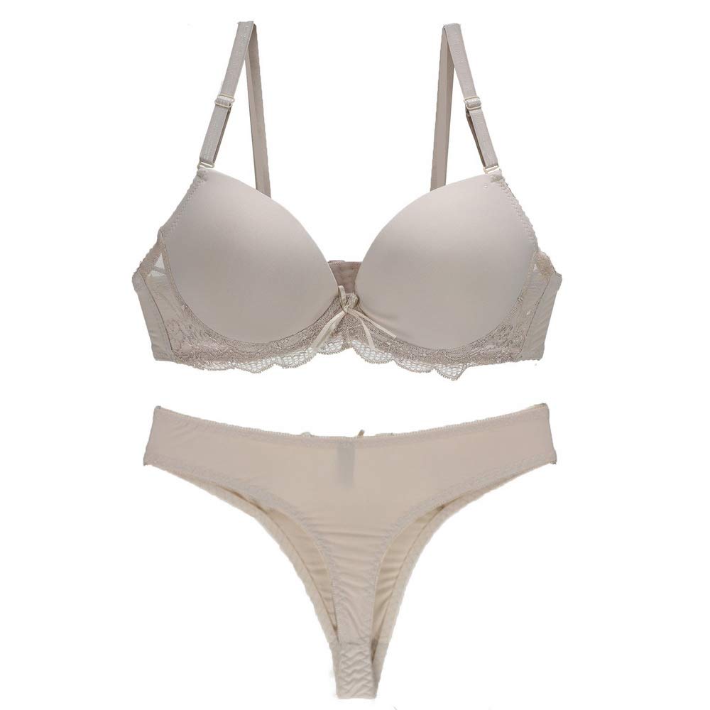 Swbreety Women's Lace Push Up Bra and Panty Set - Plus Size Underwire Padded Bra for Comfort & Support | Perfect for Date Night, Special Occasions & Everyday Wear