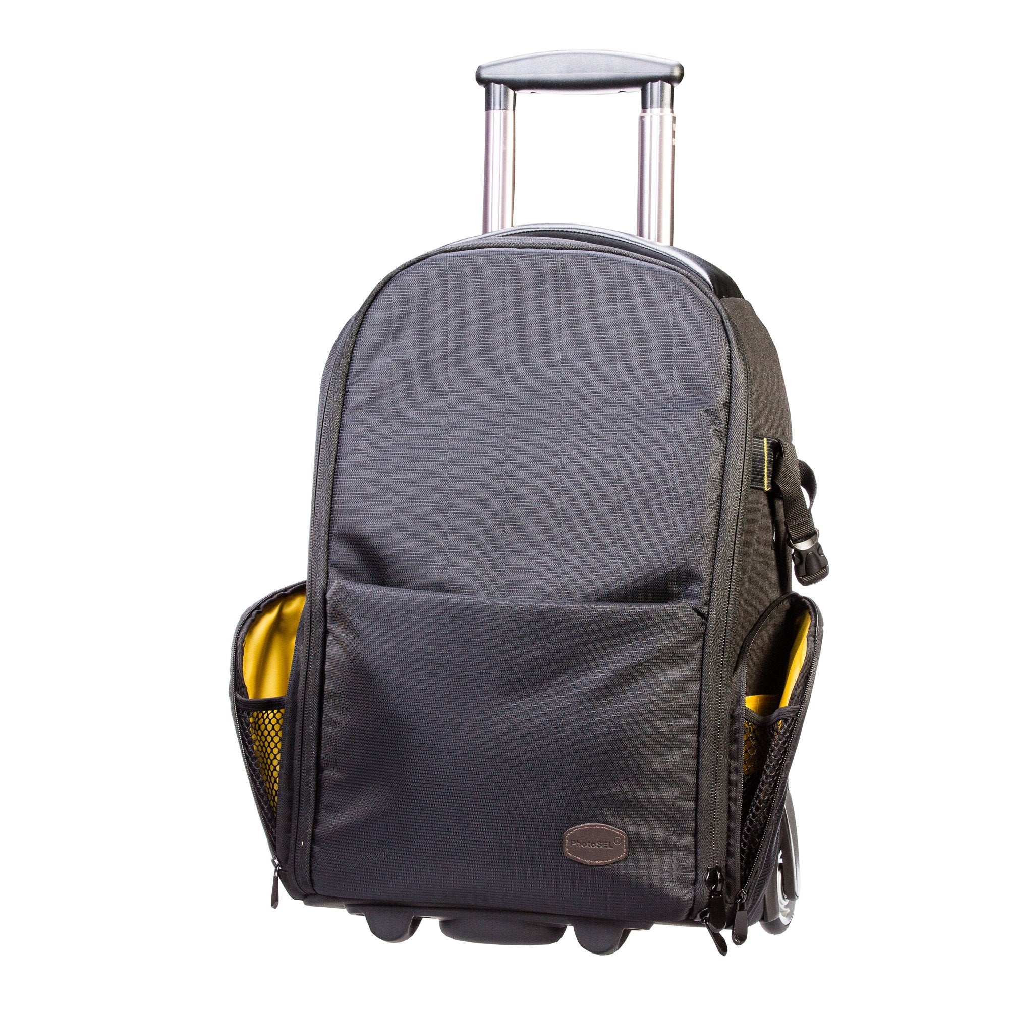 PhotoSEL Waterproof 17-Inch DSLR Camera Backpack - Convertible Roller Bag for SLR/DSLR Cameras & Lenses, Fits Laptop, Airplane Carry-On Compatible, All-Weather Protection (BG504) - Perfect for Travel, Photography Trips & Outdoor Adventures